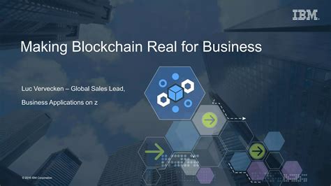 MAKING BLOCKCHAIN REAL